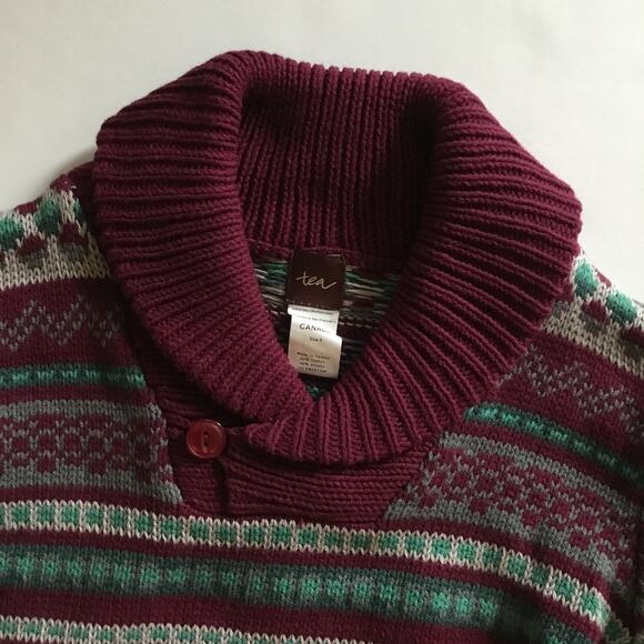 Tea Collection striped shawl neck sweater - Picture 3 of 5